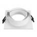 Aro Foco Empotrable Con Portalamparas GU10. 93 x 93 x 25 mm. Pack de 3 unidades