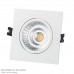 Aro Foco Empotrable Con Portalamparas GU10. 93 x 93 x 25 mm. Pack de 3 unidades