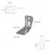 Soporte Para Madera Con Angulo Reforzado 65x88x135 mm.