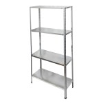 Modulo Estanteria Galvanizado con 4 Baldas 150x75x30 cm.