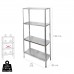 Modulo Estanteria Galvanizado con 4 Baldas 150x75x30 cm.