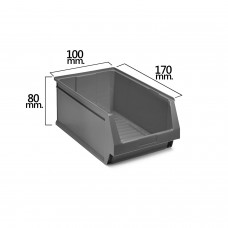 Gaveta Apilable Gris Nº51 170x100x80 mm.  (1/6)