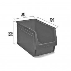 Gaveta Apilable Gris Nº59 500x303x300 mm. (5/6)