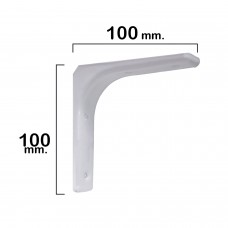 Palomilla branco reforçado 100x100 mm.