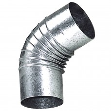 Fogão galvanizado com cotovelo 150 mm. 90 °