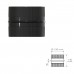 Manguito Union Tubos Estufa Vitrificado Negro Macho - Macho Ø 150 mm.