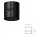 Modulo Anticondensados Estufa Vitrificado Negro Ø 200 mm.