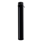 Tubo Estufa Negro Vitrificado de 110 mm. Con Llave de 1 m.