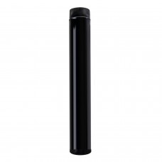 Tubo de fogão de cor preta vitrificada de 180 mm.