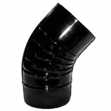 Fogão Cotovelo Cor Preto Vitrificado 175 mm. 45 °