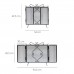 Pantalla Chimenea 94,5 x 49,5 (Alt) cm. 3 Paneles