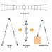 Perfil de escada telescópico de alumínio 4 + 4 67 mm.