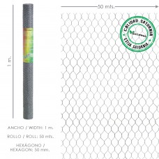 Torção Treliça Treliça 50/100 cm. Rolo de 50 metros de uso doméstico