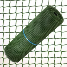 Tecido quadrado de plástico 2,0 cm. x 1 metro de rolo verde 25 metros