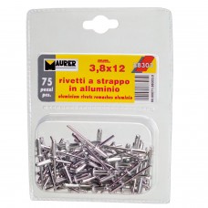 Rebites Maurer 3,80x 9 mm. (75 peças)