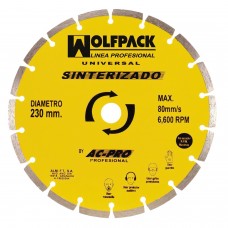 disco diamantado 230 mm. Geral Trabalho Segmentado sinterizado