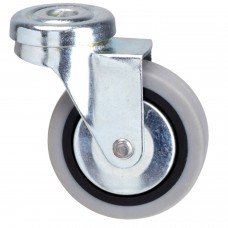 Roda de borracha cinza até 50 mm.