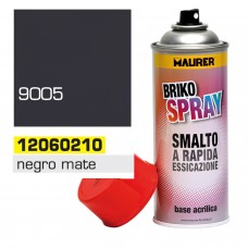Spray de tinta preta fosca profunda 400 ml.