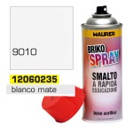 Spray de tinta branca mate 400 ml.