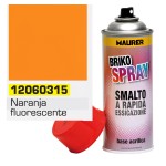 Spray de tinta fluorescente laranja 400 ml.