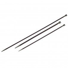 Flanges de nylon 100% preto 3,5x140 mm. (Saco 100 Unidades)