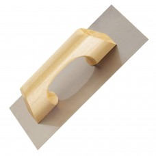 Colher de pedreiro em inox profissional, cabo 300x150 mm.
