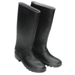 Botas altas de borracha preta n ° 43