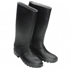 Botas altas de borracha preta n ° 43