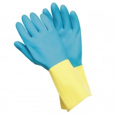 Luvas bicolor de neoprene / látex tamanho S