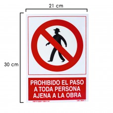 Etapa Proibida para Poster Pessoa Fora do Trabalho 30x21 cm.