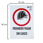 Poster Passagem Proibida Sem Capacete 30x21 cm.