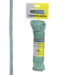 Corda Trançada de Polipropileno Branco / Verde (Meada 15 m.)