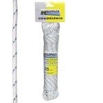 Corda de nylon de alta tenacidade, branca / azul (Hank 25 m.)