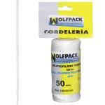 Corda trançada de polipropileno branco (bobina de 50 metros)