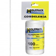 Corda trançada de polipropileno branco (bobina de 100 metros)