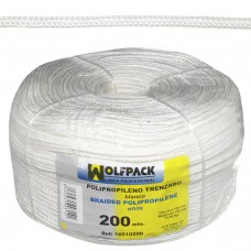 Corda Trançada de Polipropileno Branco (bobina de 200 m)