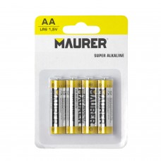 Bateria alcalina Maurer AA / LR06 (blister de 4 peças)