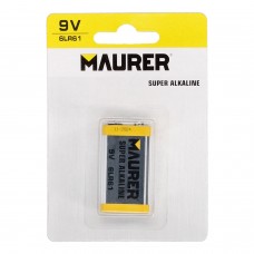 Bateria Alcalina Maurer 6 LR61 (Blister de 1 Peça)