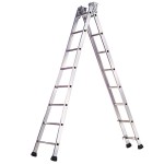 Pronor Industrial Aluminum Ladder 2 Seções 10 + 10 Passos