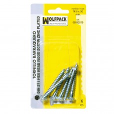 Tirafondo Barraquero Din571 8x80 mm. (5 peças)