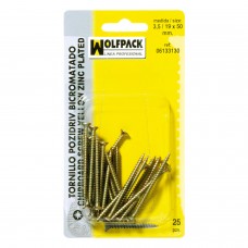 Bicromato Pozidriv Tirafondo 6.0 / 22x 50 mm. (6 peças)