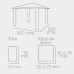 Pérgola Papillon 3x3 metros dobráveis