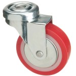 Roda de poliuretano até 40 mm.