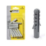 Parafuso prisioneiro de nylon 8 mm. (10 peças)