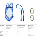 Kit de segurança para arnês de queda nº 1 (4 peças) EN361