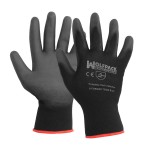 Luvas de nylon / poliuretano impregnadas de 9 