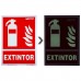 Extintor de incêndio poster 30x21 cm.