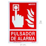 Poster Botão de alarme 30x21 cm.