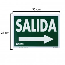 Poster Saída direita 21x30 cm.