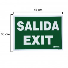 Cartaz de saída 30x42 cm.